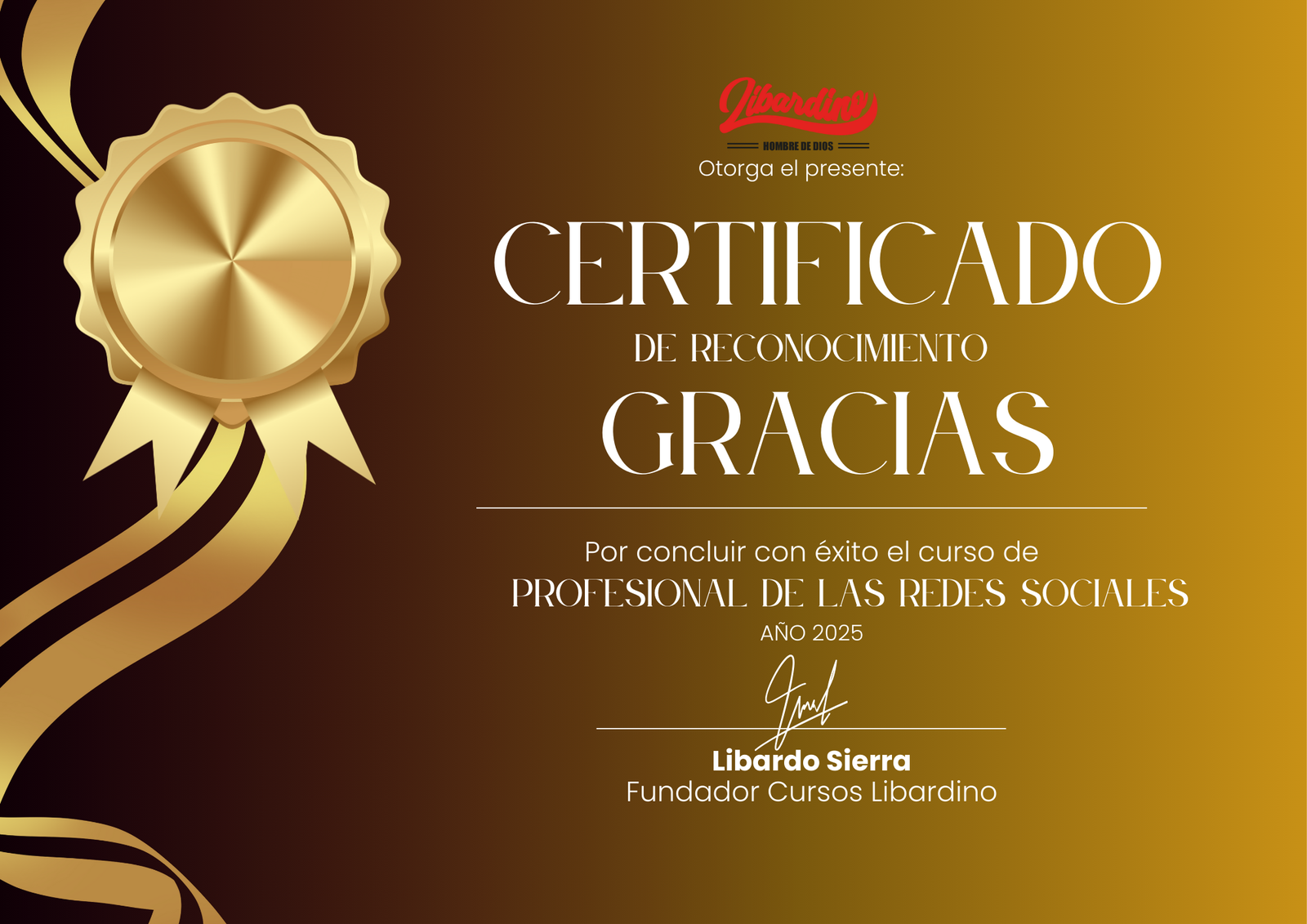 Certificado Libardino